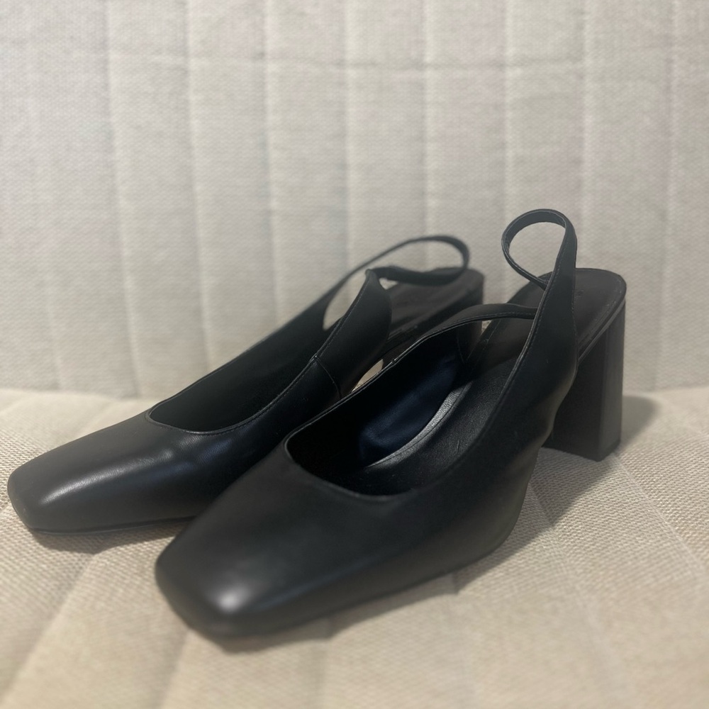 Nordstrom Rack: Black Slingback Block Heel Pumps